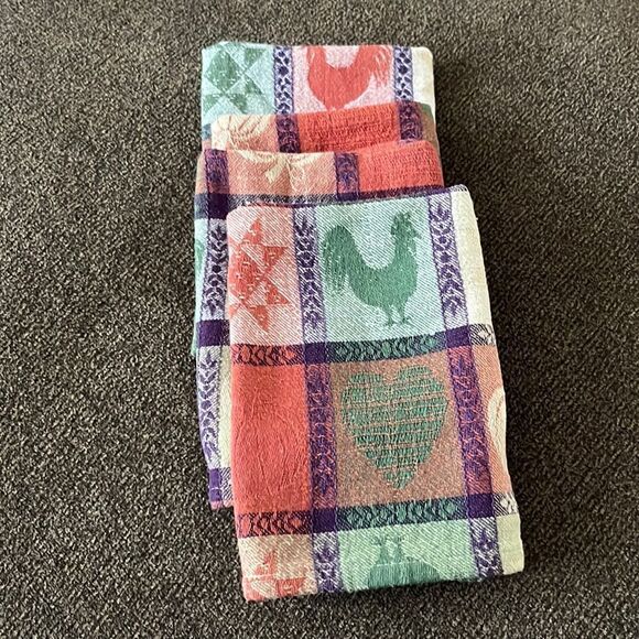 Autumnal2 Farmhouse Set of 4 Dinner Square Cloth Napkins- 16” by 16” - Picture 13 of 16